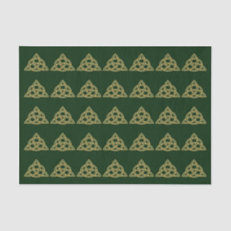 Trinity Knot Green Tissue Paper