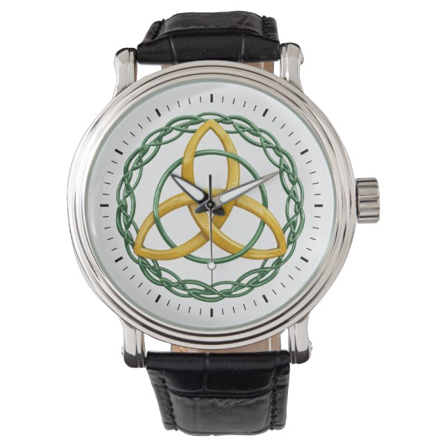 Trinity Knot Triquetra Celtic Symbol Watch (Front)