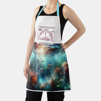 Trinity Logo and Ocean Apron