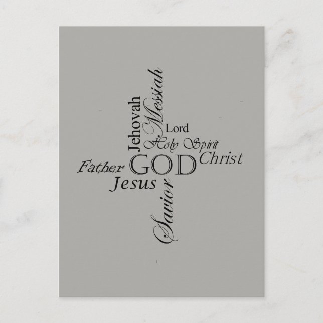 Trinity Names Postcard (Front)