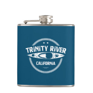 Trinity River California Kayaking Hip Flask