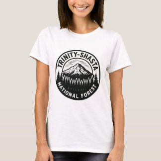 Trinity-Shasta National Forest - Emblem Badge T-Shirt