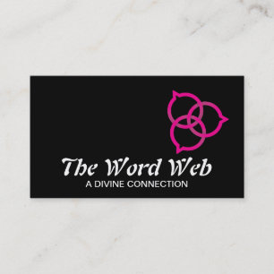 Trinity Speech Bubble Logo (pink) Business Card