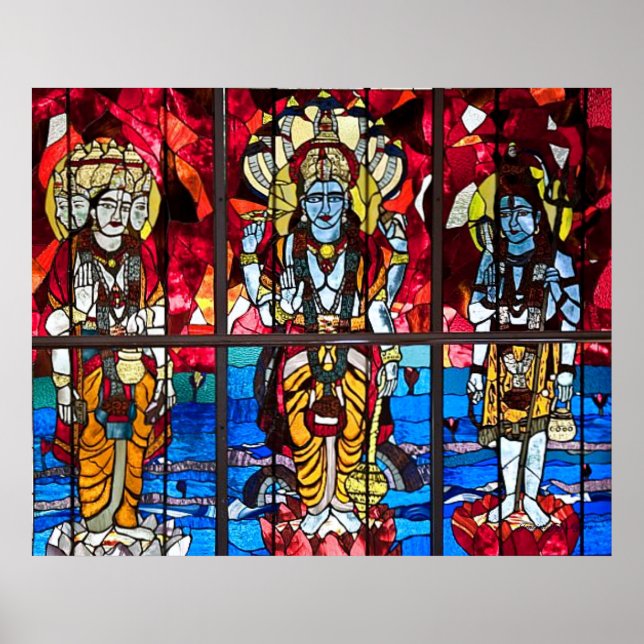 Trinity Stained Glass Window Poster (Front)