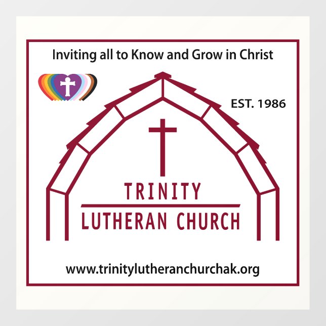Trinity Window Cling  (Sheet)