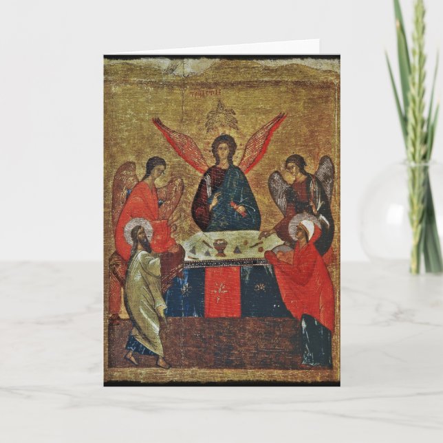 Trinity with the Saints Card (Front)
