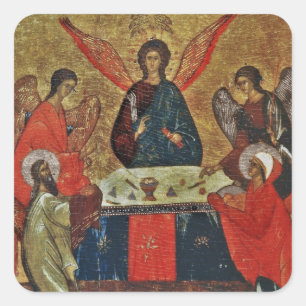 Trinity with the Saints Square Sticker