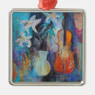 Trio 2014 metal ornament