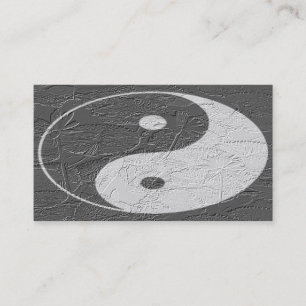 Trio Balance/ Lotus Blossoms Embossed-Like Texture Business Card