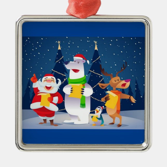 **TRIO CHANTEUR** ORNEMENT DE NOËL (Devant)