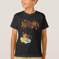 Trio Cute Pumpkin Cats Hello Fall Autumn Funny 