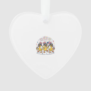 Trio de canards patriotiques Chemise vintage 4 jui