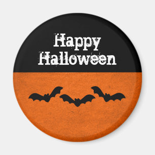Trio de chauves-souris Aimant d'Halloween, orange