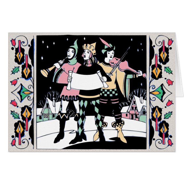 Trio de covoiturage multicolore (Devant horizontal)