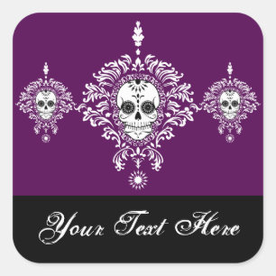 Trio de Damas mortes - Stickers Crâne Sugar person