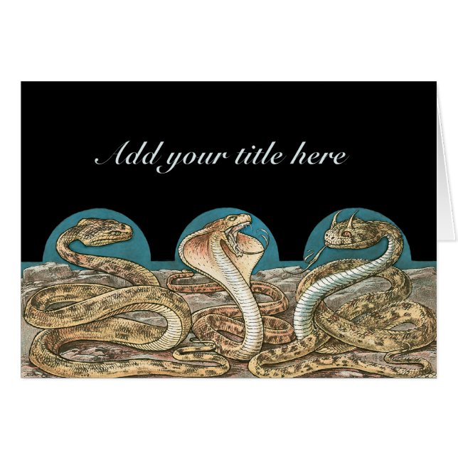 Trio de serpents Art nouveau (Devant horizontal)