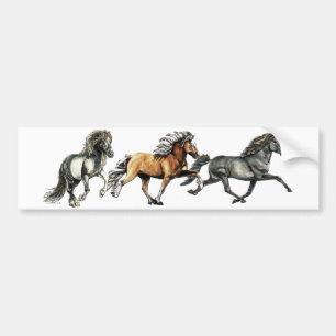 Trio in Tolt Bumper Sticker