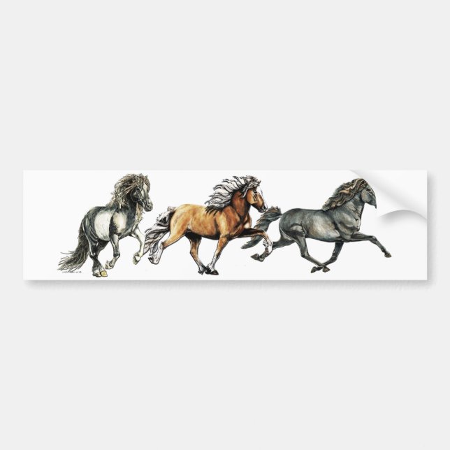 Trio in Tolt Bumper Sticker (Front)