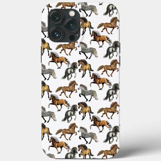 Trio in Tolt ~ Icelandic Horses Case-Mate iPhone Case (Back)