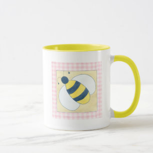 Trio of Bees with Flowers Mug