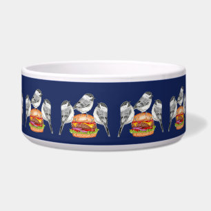 Trio of Chickadee Cheeseburger Birds
