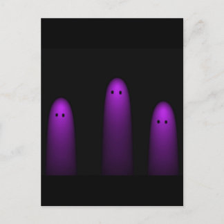 Trio of Ghosts ( Fuschia) Postcard
