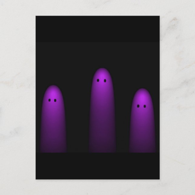 Trio of Ghosts ( Fuschia) Postcard (Front)