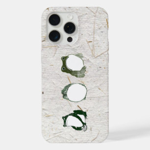 Trio of Grumpy Japanese Frogs Toads 19th Century iPhone 15 Pro Max Case