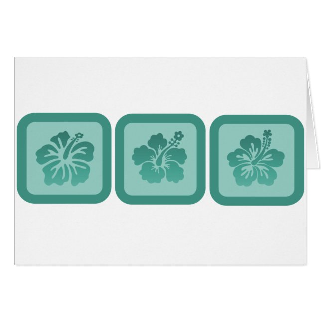 Trio of Hibiscus Flowers (Front Horizontal)