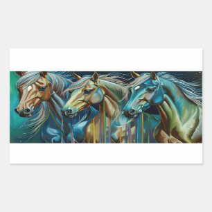 Trio of Horses Sticker