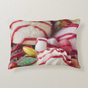 Trio of Ice Cream and Sweet Sundae Accent Pillow