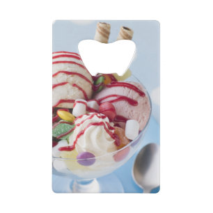 Trio of Ice Cream and Sweet Sundae Wallet Bottle Opener