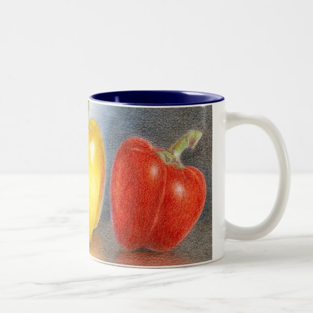 Trio of Peppers Art  Mug (Right)