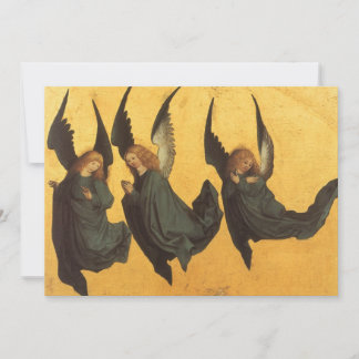 Trio of Renaissance Angels by Master of Housebook Holiday Card