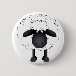 Trio Of Sheep 2 Inch Round Button