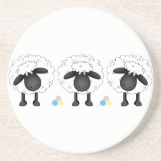 Trio Of Sheep Coaster