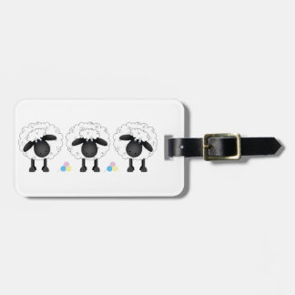 Trio Of Sheep Luggage Tag