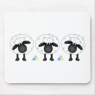 Trio Of Sheep Mouse Pad