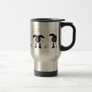 Trio Of Sheep Travel Mug
