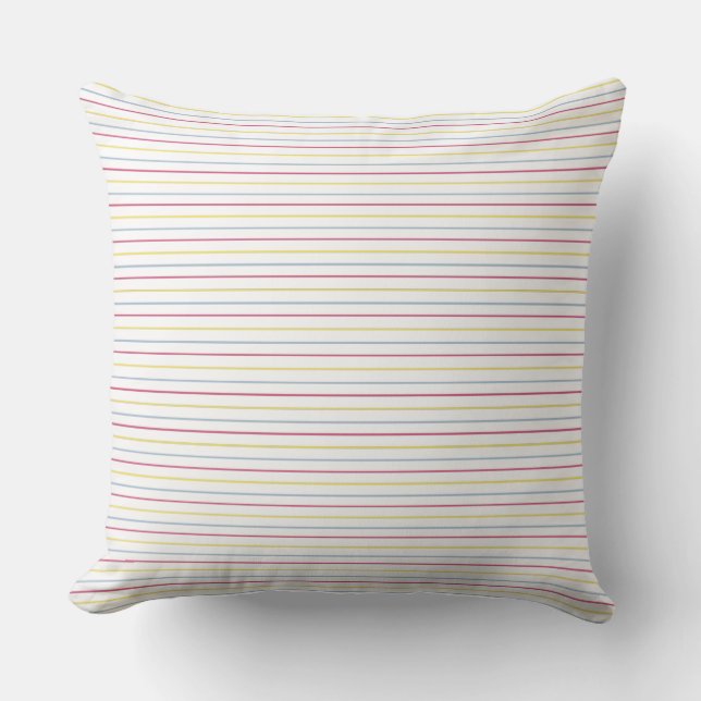 Trio of Stripes Outdoor Pillow (Front)