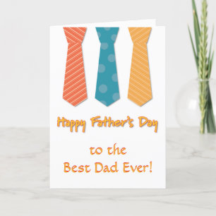 Trio Of Ties Father's Day Card