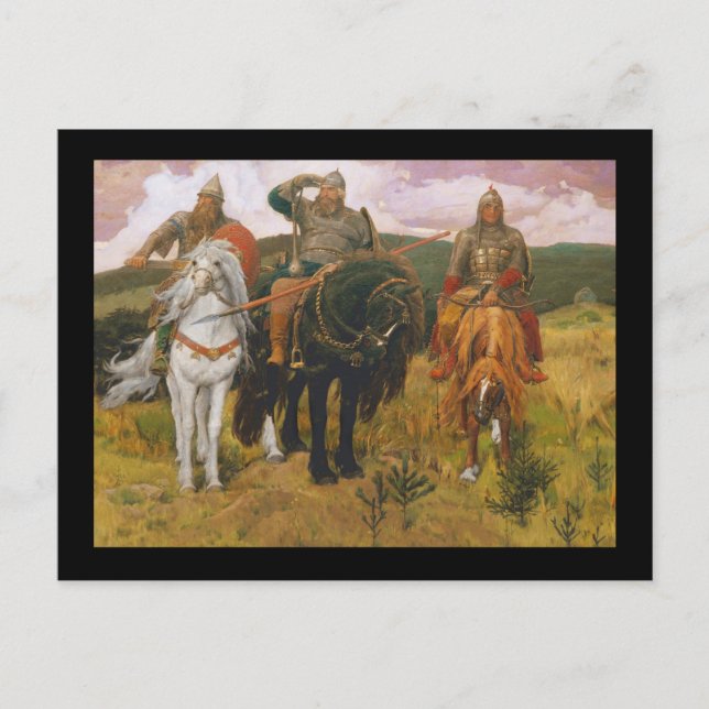 Trio of Viking Scouts (Warriors) Postcard (Front)