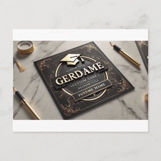 Triomphe d'or : Carte de diplôme de luxe" (Devant)