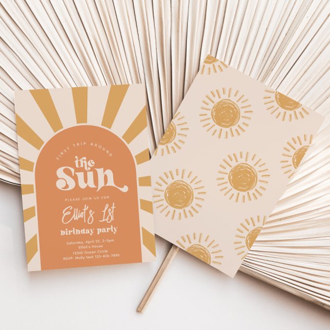 Trip Around The Sun Invitation | Girl Sun Invite (Creator Uploaded)