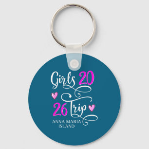 Trip Maria Island Vacation Group Illustration Keychain