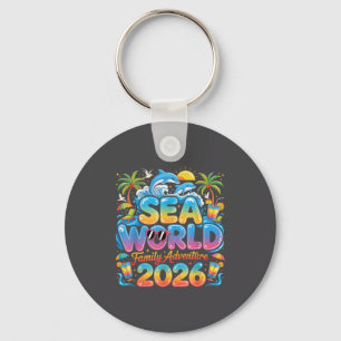 Trip Sea Family Tropical World Adventure 2026 Vaca Keychain