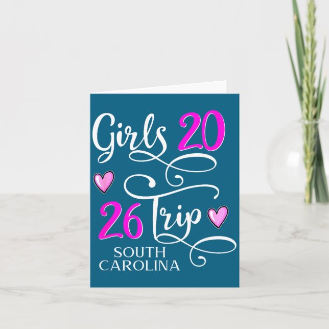 Trip South Carolina Vacation Group Card (Front)