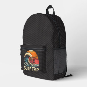 Trip Surf Retro Sunset Printed Backpack