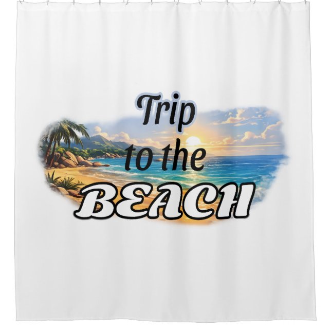Trip to the Beach Tropical Sunset Escape Design (Front)