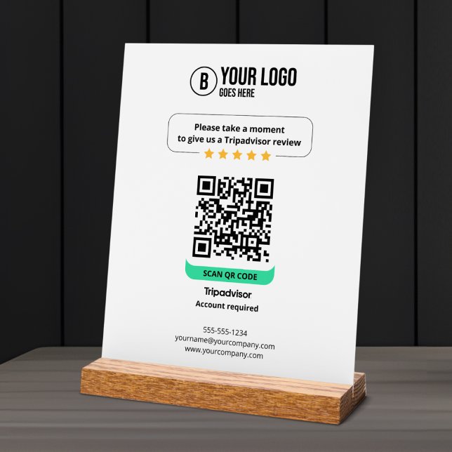 Tripadvisor Avis QR Code Rate Business 5 Star (Créateur téléchargé)